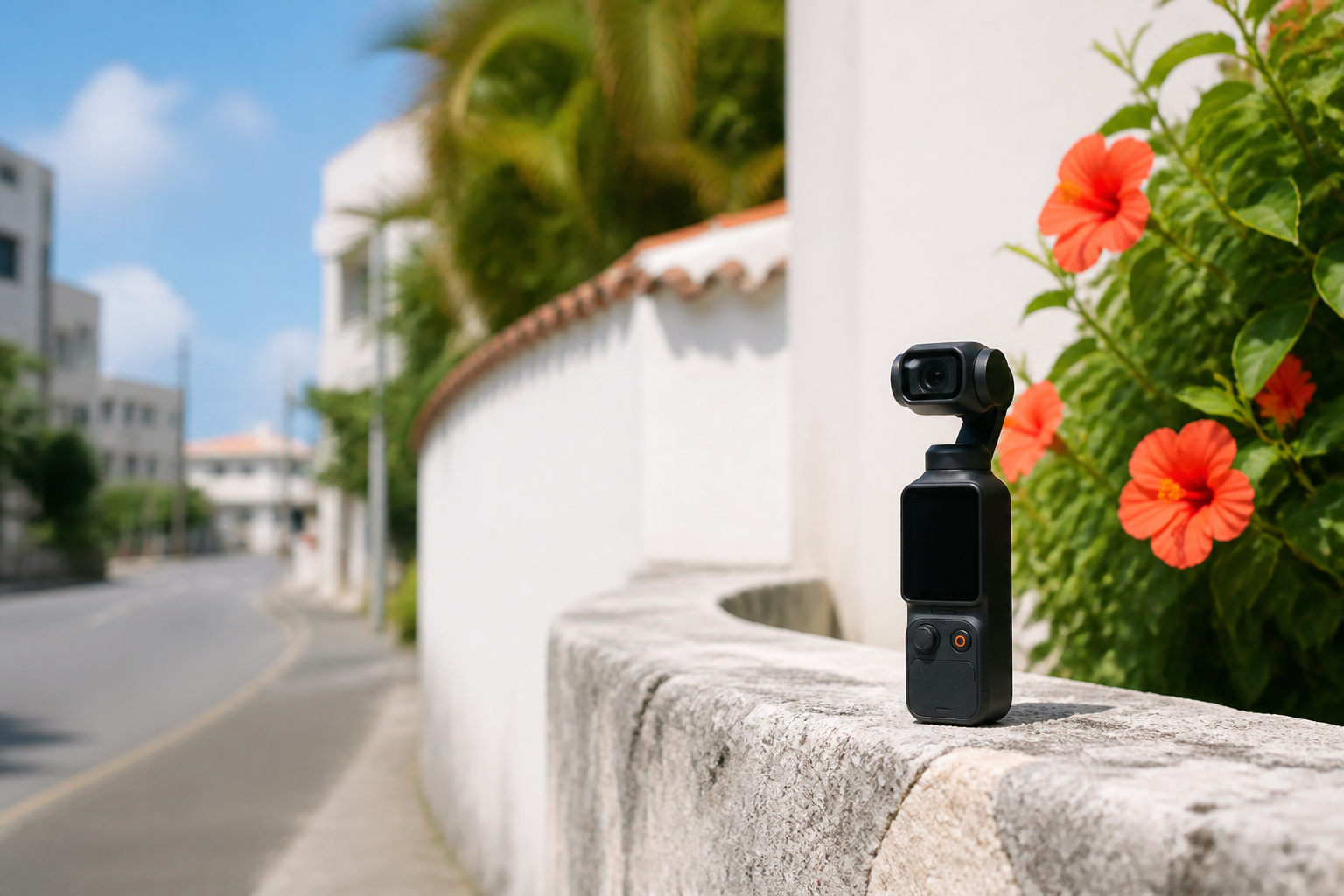 那覇の街とOsmo Pocket 3